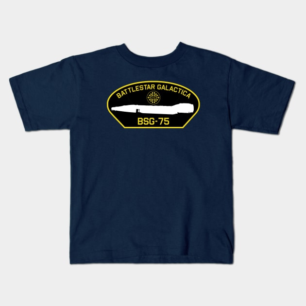 Battlestar Galactica 78 Patch Kids T-Shirt by PopCultureShirts